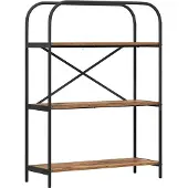 vidaXL Boekenplank 3-laags 80 x 30 x 109 cm Bewerkt hout Oudhout