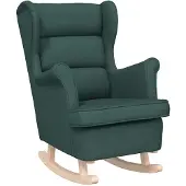 vidaXL Schommelstoel 74x90x102 cm stof donkergroen