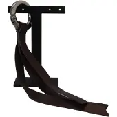 Costume National Bruine Leren Zilverkleurige Metalen Sleutelhanger Sleutelhanger