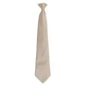 Premier Herenmode "Kleuren" Work Clip On Tie (Khaki)