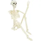 vidaXL Halloween Skelet 2 st Wit 85 cm PVC