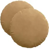 vidaXL Zitkussens 2 pcs Bruin Ø 40 x 13 cm Fluweel
