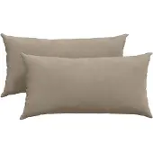 vidaXL Zitkussens 2 st Stof Taupe 80 x 40 cm