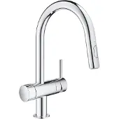 GROHE Minta - Keukenkraan met uittrekbare handdouche en stopkraan, chroom 31916000
