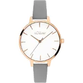s.Oliver Analoog horloge rose-goud / grijs