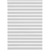 vidaXL Zebra rolgordijn 165x230 cm stofbreedte 160,9 cm lichtgrijs