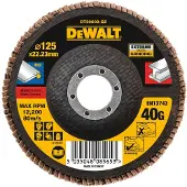 Dewalt Accessoires Lamellen schuurschijf EXTREME 125x22.2mm 40G - DT30602-QZ - 1 stuk - DT30602-QZ