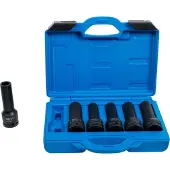 Bgs Dopsleutel + dopmoer, Kraft dopsleutelset E-profiel, twaalfkant aandrijving vierkant 20 mm (3/4") 6 stuks.