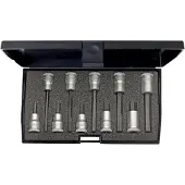 Gedore Steeksleutelset IN 30 LKM 10-pcs.3/8 inch 4-10mm