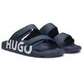 HUGO Muiltjes 'Evander' donkerblauw / wit