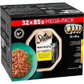Sheba Mini Filets Kattenvoer Natvoer Gevogelte In Saus Mega Pack Kuipjes 32 X 85 Gr