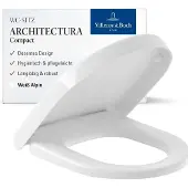 Villeroy & Boch Omnia Architectura compact closetzitting met chroom scharnieren Wit