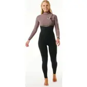 Rip Curl Wmns Ebomb 4/3mm Zip Free - Eggplant