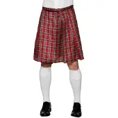 Boland Rode Schotse verkleed kilt voor heren - Carnavalsjurken