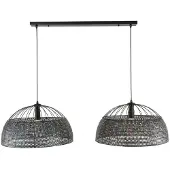 Fraaai - Armin hanglamp 2L armor ø60 - zwart bruin