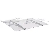 vidaXL Deurluifel 150x90 cm PET zilverkleurig en transparant