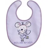Interbaby Slabbetje Junior 20 X 30 Cm Katoen Paars