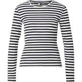 Pieces Shirt 'PCRUKA' zwart / wit