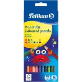 Pelikan 700115 kleurpotlood 12 stuk(s) Multi kleuren