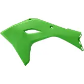 Polisport zijpanelen voor de radiator, kleur groen, voor Kawasaki KX