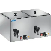 Saro Worstwarmer Met Kraan | Inclusief rooster | RVS