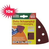 Veba 10 x 10pcs P180 Delta-schuurpapier vd