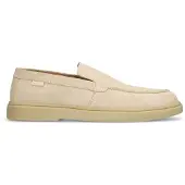 Manfield Beige suède loafers | Maat 41