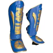 Top ten scheenbeschermers star light blauw goud maat XL