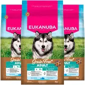 Eukanuba 3x Hondenvoer Droog Grain Free Adult Large Oceaanvis 3 kg