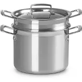 Le Creuset RVS Kookpan met pastamand Ø 20cm 5,0l