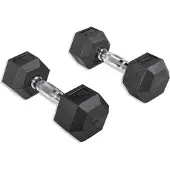 Olive Rubber Hex 7kg Dumbbell 2 Eenheden