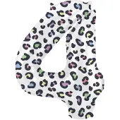 Folat - Folieballon Cijfer 4 Bright Panther - 86 cm