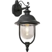 QAZQA Klassieke buiten wandlamp zwart met kunststof IP44 - Genoa