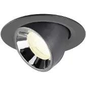 SLV Inbouwspot Numinos Gimble XS zwart/chroom 4000K - 40gr