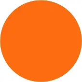 Packlinq Waterverf, H: 16 mm, d 44 mm, oranje, 6 stuk/ 1 doos
