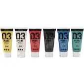 Packlinq Acrylverf Metallic, metallic, standaardkleuren, 6x20 ml/ 1 doos