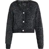 Faina Gebreid vest zwart / wit