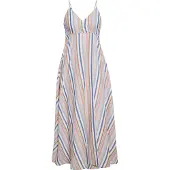 IZIA Zomerjurk beige / lichtblauw / mintgroen / rosa