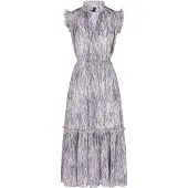 Faina Zomerjurk beige / blauw