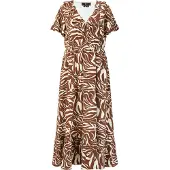 Faina Zomerjurk ecru / bruin