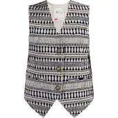 IZIA Bodywarmer beige / donkerblauw
