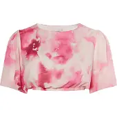IZIA Blouse met tie-dye-patroon Dames Roze Veelkleurig