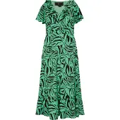 Faina Zomerjurk groen / zwart