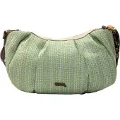 IZIA Schoudertas beige / donkerbeige / lichtblauw / groen