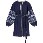 Usha Zomerjurk marine / lichtblauw / wit