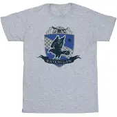 Harry Potter Meisjes Ravenclaw borstembleem katoen T-shirt (Sportgrijs)