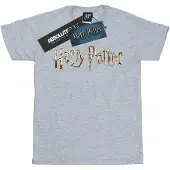 Harry Potter Katoenen T-shirt met logo voor meisjes (Sportgrijs)