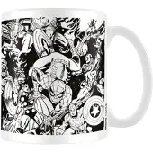 Marvel Tekens Mok (Wit/zwart)