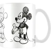 Disney Schetsproces Mickey Mouse Mok (Wit/zwart)