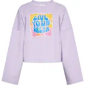 IZIA Sweatshirt blauw / lila / oranje / pink / wit